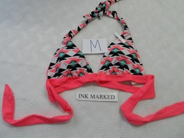 BCA Print Wrap Bikini Top Multicolor SIZE M-INK MARKED ON STRAP - $12.99