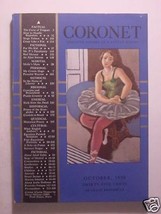 Coronet October 1938 Oct 38 Clarence H White Len Zinberg Louis Zara Erno Szep - $5.40