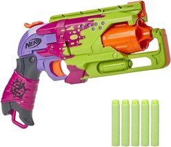 NERF Zombie Strike Hammershot Blaster Hammer Blasting Action Darts Gun Toy Gi... - £23.91 GBP
