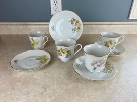 Japan China Set Of Four Tea Cup And Saucers - £11.59 GBP