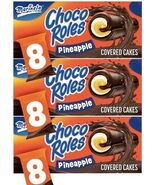 Marinela Choco Roles Pineapple Creme-Filled Chocolatey Snack Cakes 3 Pk - $34.60