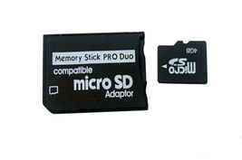 SD to PRO DUO PSP Micro Memory Card Adapter | black - £9.37 GBP
