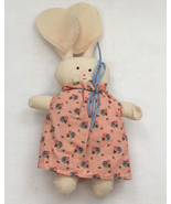 Muslin fabric small handmade stuffed bunny rabbit shabby chic country decor - €17,15 EUR