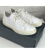 Ecco Tray Tech White Leather Low Top Sneakers Women&#39;s Shoes EU42 US 11-11.5 - $67.22 CAD