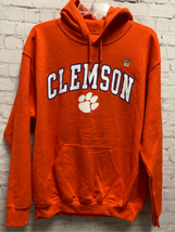Clemson Tigers Mens Womens Hoodie Sweatshirt Orange Paw Logo Pockets Medium New - £21.10 GBP