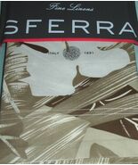 Sferra Mallory Boudoir Sham Set of 2 Taupe Browns Egyptian Cotton Tropic... - $44.06