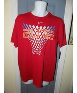 Nike Elite Red Dri-Fit Basketball Short Sleeve T-Shirt Size L Men&#39;s EUC - $409.23 MXN