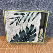 Island Plantations tropical ceramic cheese tray w/ matching knife~NIB - £15.89 GBP