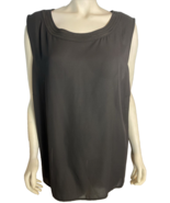 Talbots Plus Women's Sleeveless Blouse Black 3X NWT - €24,28 EUR