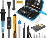 Soldering Iron Kit Electronics, 60W Adjustable Temperature Welding Tool,... - £40.25 GBP