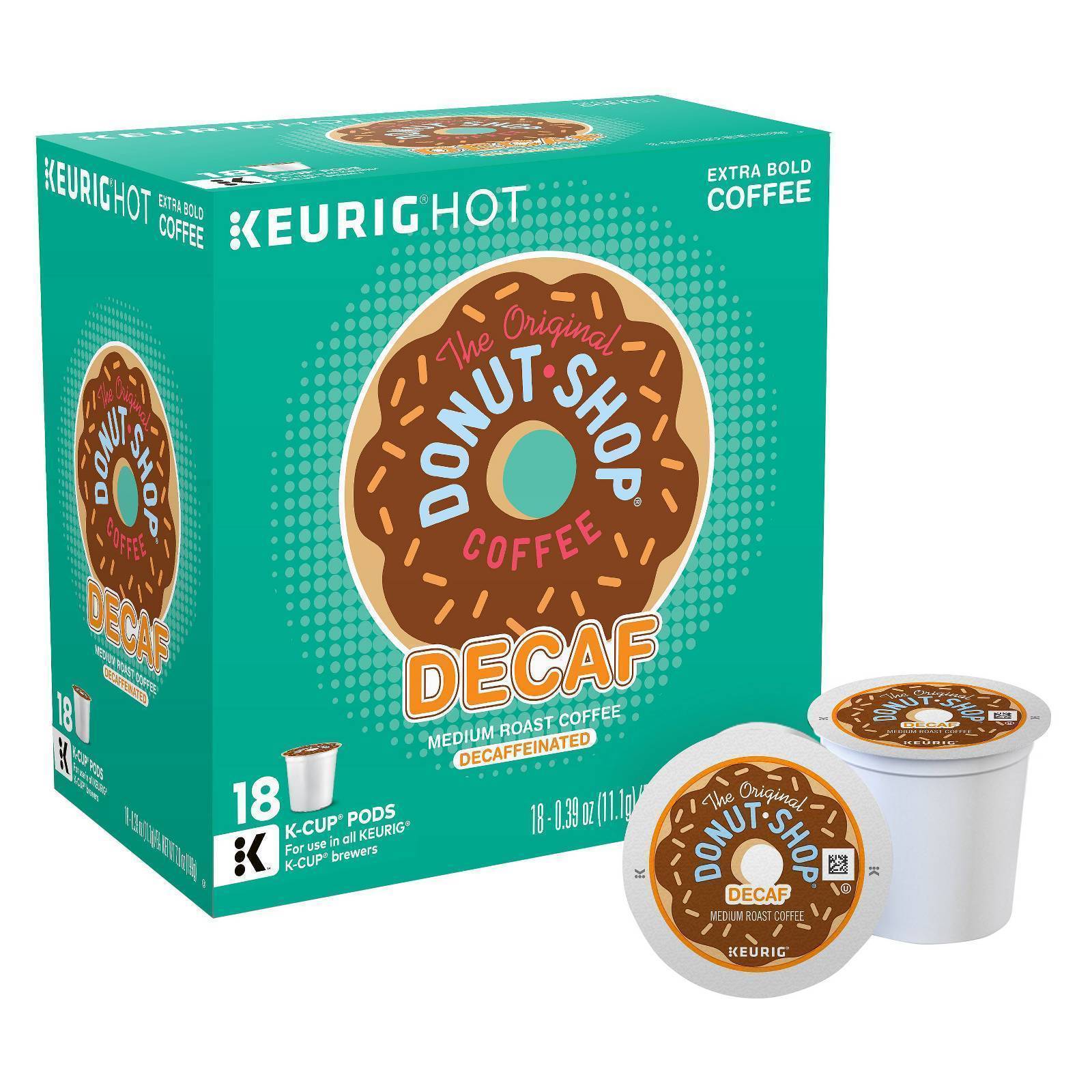 The Original Donut Shop DECAF Coffee 18 to 108 Keurig K cups Pick Any Quantity - $22.89 - $104.89