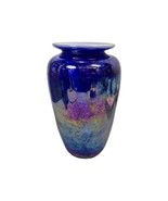 Glass Eye Studio Mt St Helen&#39;s  Iridescent Art Glass Vase - $2,427.36 MXN