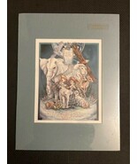 Jody Bergsma Earth Friends Prayer Revelations 7:3 Number Matted 1990 Pri... - $9.90