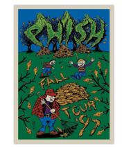 Phish Poster Jim Pollock Fall &#39;97 Clean Up Poster Limited Edition 784/1400 - $113.84