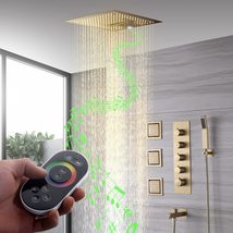 Cascada Luxury 16 Square LED Music shower system with built-in Bluetoot... - £1,617.47 GBP+