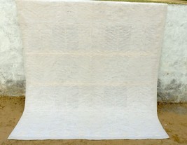 8x10 Silver Silk Swedish Scandinavian Flat-weave Rug Turkish Kilim - £743.19 GBP