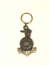 Maryland Is For Crabs Vintage Brass Anchor Keychain - £31.83 GBP