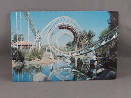 Vintage Postcard - Corkscrew Rollercoaster Knott&#39;s Berry Farm - Continental Card - £11.77 GBP