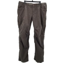 LL Bean Pants Mens Brown Riverton Utility Workwear Hiking Articulated Kn... - $30.41