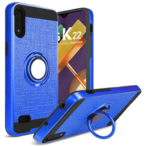 For LG K22 K32 5G Magnetic Ring Kickstand Hybrid Case Cover BLUE - £4.68 GBP