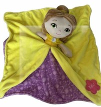 Disney Baby Beauty &amp; The Beast Belle Princess Purple Security Blanket Lo... - £11.79 GBP