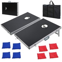 Aluminum Portable Cornhole Bean Bag Toss Game Set Frame Design W/ Carrying Case - £83.33 GBP