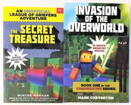 Minecraft Invasion of the Overworld : Book One &amp; The Secret Treasure Lot of 2 - £8.90 GBP