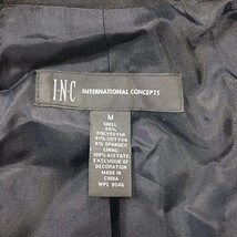 INC International Concepts Women's Black Cotton Blend Blazer Jacket Size Medium image 3