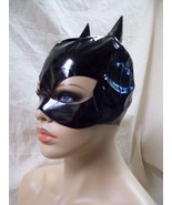 Sexy Black Cat Mask Shiny Eyemask Batman Catwoman Kitty Roleplay Fetish ... - $16.77 CAD