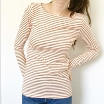 J Crew Artist Metallic Striped Long Sleeve Tee Size XXS - $15.00