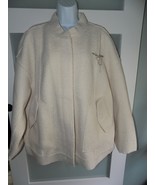 Free People Jacket Willow Bomber Ivory Boucle Size L Women&#39;s NEW - €100,62 EUR
