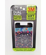 Ninc Love Universal Adhesive Stick On Spandex Dual Pocket for Cell Phones - $8.90