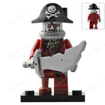 Zombie Pirate Dead Men Pirates Of The Caribbean Minifigure Block Gift Worldwide  - $14.98