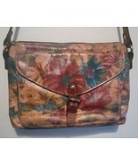 Patricia Nash Avellino Floral Veg Tan Genuine Leather Cross Body Purse - $40.95 CAD