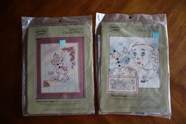 Something Special Cross Stitch Mime Collage 30x15&quot; with Roses 14x18&quot; Clowns - $391.58 MXN