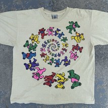 Vintage Liquid Blue Grateful Dead Dancing Spiral Jerry Bears 1995 - Mens XL - £89.69 GBP