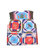 Vintage Hand Made Patchwork Vest Mens M Horse Equestrian Chinese Animals - $61.63