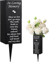 Cemetery Vases with Spikes Grave Vases for Cemetery Metal Funeral Flower... - £28.74 GBP