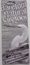 Vintage Barefoot Natural Barefoot Landing Myrtle Beach SC Map Brochure  - $94.99 MXN