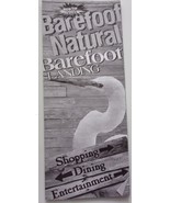 Vintage Barefoot Natural Barefoot Landing Myrtle Beach SC Map Brochure  - $4.99