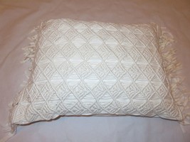 Ralph Lauren Mardelle Macrame Deco pillow White $275 NWT - £99.70 GBP