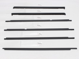 Lexus LX470 Toyota Land Cruiser 1998-07 Black Front Rear Door Belt Moulding - £193.31 GBP