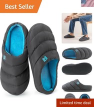 Soft Microfiber Memory Foam Slippers for Men - Waterproof and Machine Wa... - $31.49
