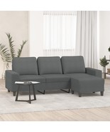  3-seater Sofa With Footstool Dark grey - $11,570.26 MXN