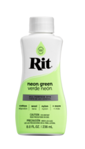 Rit All-Purpose Liquid Fabric Dye, Neon Green, 8 Fl. Oz. - £4.65 GBP