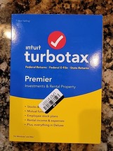 TurboTax Premier 2018 Investments &amp; Rental Property (NEW) 863 - $31.19