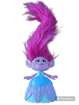 Hasbro DreamWorks 16&quot; Poppy Trolls Hair In The Air Sings Talks Lights Up 2016 - £8.16 GBP