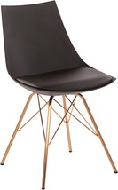 OSP Home Furnishings Oakley Mid-Century Modern Bucket Chair, Black - £111.24 GBP