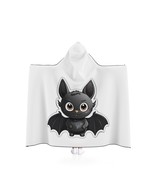 Cute Cartoon Bat Print Hooded Blanket, Cozy Plush Fleece Blanket for Kid... - £58.01 GBP