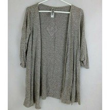 Beautees Girl&#39;s Gray Lightweight Shawl Cardigan Aztec Metallic Design Si... - $16.82